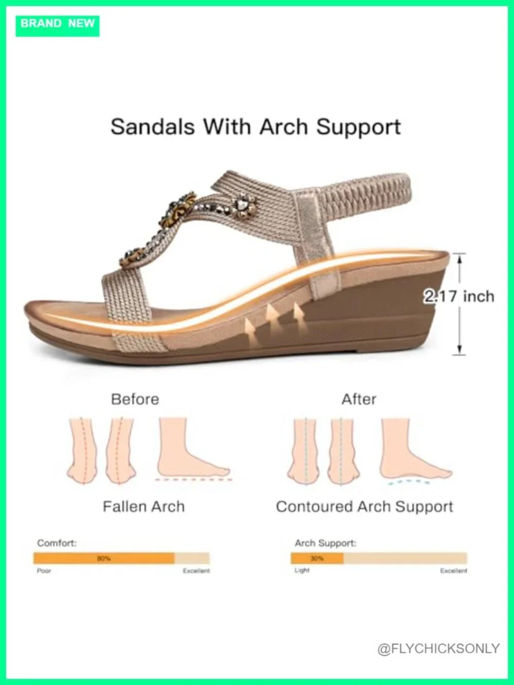 Wedge Sandals with Cushioned Insole, Elastic Ankle Strap, Low Heel, Open Toe,